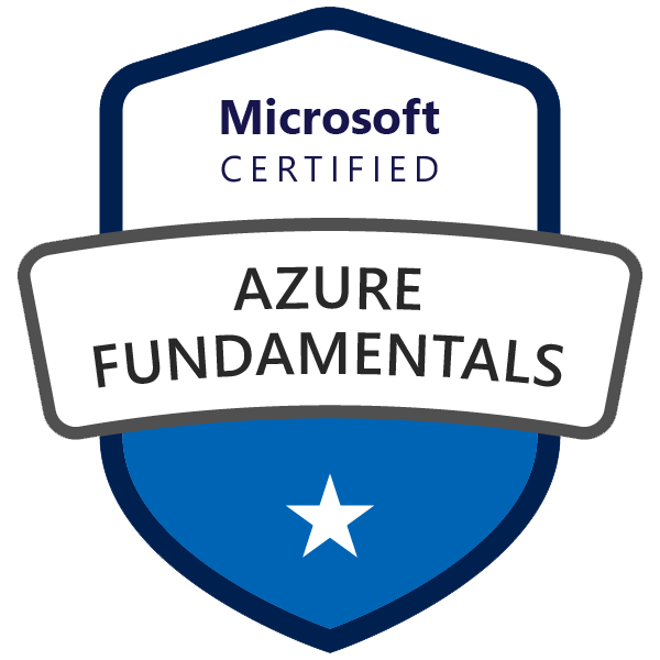 Microsoft Certified: Azure Fundamentals badge
