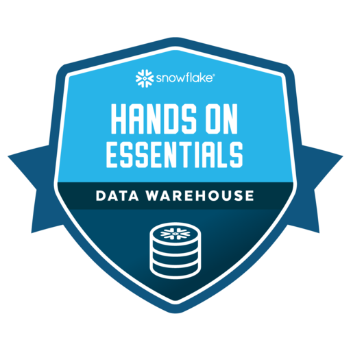 Snowflake Hands On Essentials – Data Warehouse badge